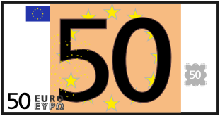 오렌지 유로 50 은행
