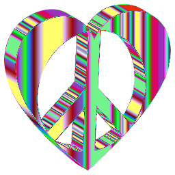 peace heart colorful variant 2