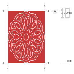 빨간 꽃 motif