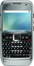 실버 qwerty 스마트 폰