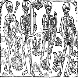 skeleton 음악가 재생