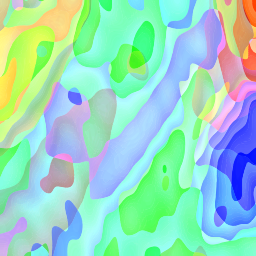연약한 hued 교류