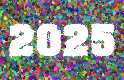 활기찬 다채로운 2025 배경
