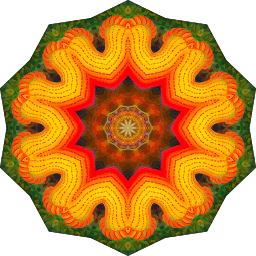 활기찬 kaleidoscope 빨간 녹색