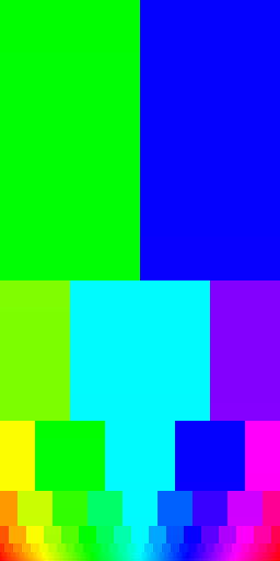 생생한 rgb 코너 gradient