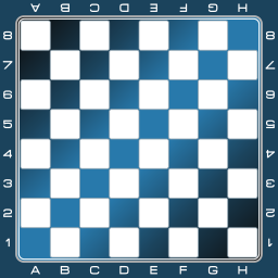 파란색 국경 고전적인 checkerboard