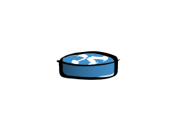 파란 puck 단추