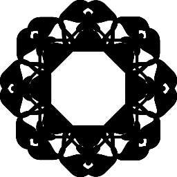 대담한 octagonal 격자 반지