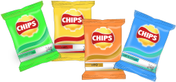 다채로운 crisps 부대 분류