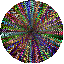 어두운 kaleidoscope weave 원판