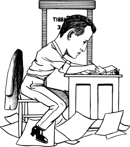 책상에서 배운 학생