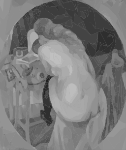 그레이 스케일 타원형 그림 연구