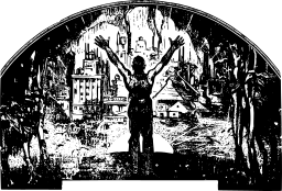 haunted 집 silhouette