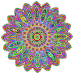 무지개 꽃 mandala