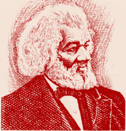 빨간 frederick douglass 초상화