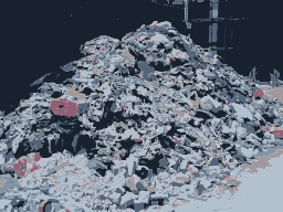 rubble 파편 더미