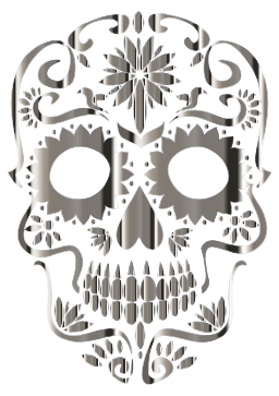 실버 설탕 skull