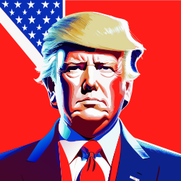 stylized trump 초상화