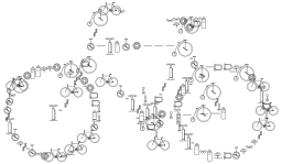 추상 자전거 outline