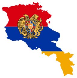 armenia map flag
