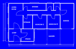 블루 하우스 floor plan