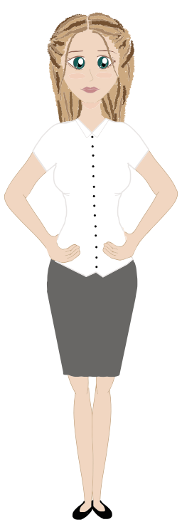 만화 businesswoman 인물
