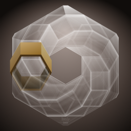 faceted 반지 3d 렌더링