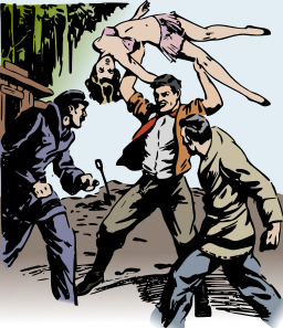 갱 싸움 scuffle