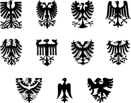 heraldic 독수리 emblems