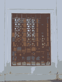 벽에 금속 환기 grate