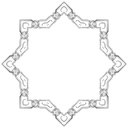 ornate 8 포인트 스타
