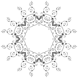 Ornate 포도 장미