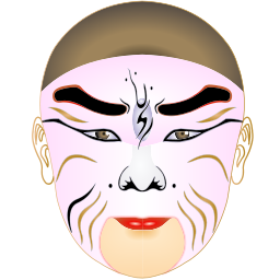 ornate 백색 극장 가면