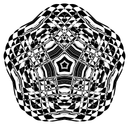scribbled rounded heptagon shape