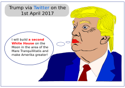 trump twitter april 속임수 만화
