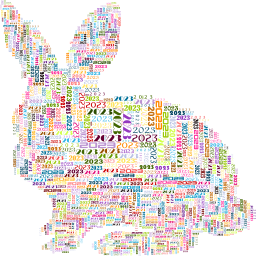 화려한 bunny 콜라주