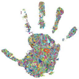 다채로운 handprint 예술