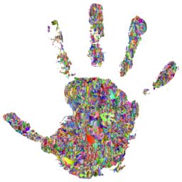 화려한 handprint