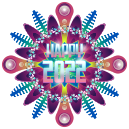화려한 행복한 새해 2022