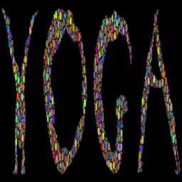 화려한 요가 typography