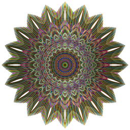 dense 다색 petal 같은 kaleidoscope 본