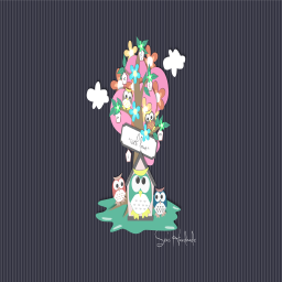 꽃 bunny 삽화