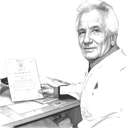 책상 에 앉아 있는 남성 의 그림