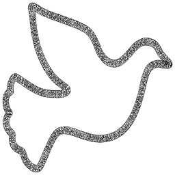 outline dove symbol of peace