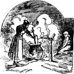 부엌에서 요리 witches
