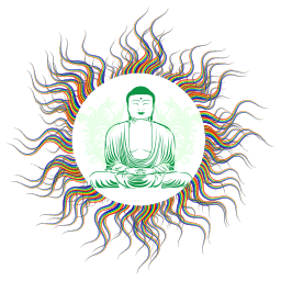 buddha 와 태양 광선
