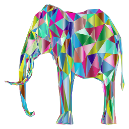 colorful elephant illustration