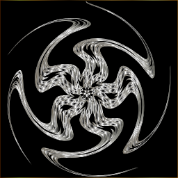 화려한 swirling 예술