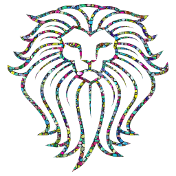 상세 사자 일러스트