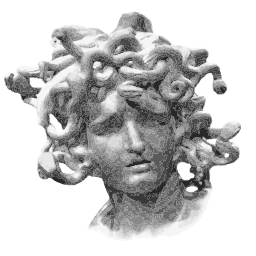 medusa 머리 조각